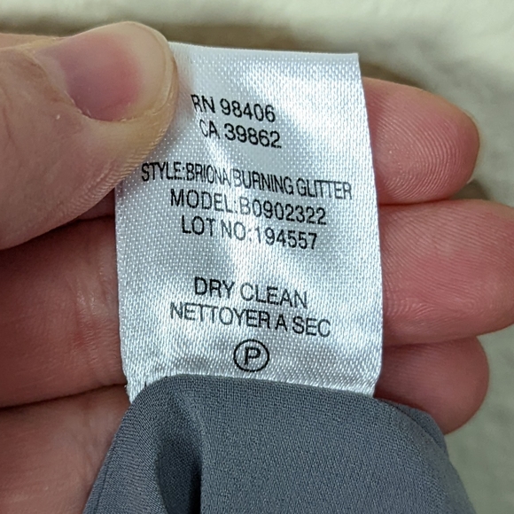 Theory Briona Silk Pleated & Ruffled Mini Skirt  w Burning Glitter Pattern - Picture 8 of 8